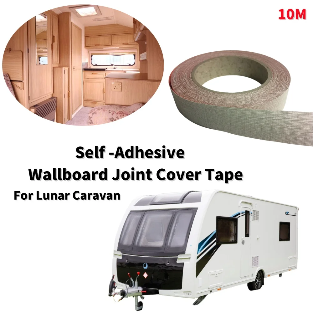 Self Adhesive Flexible Wallpaper Decor Fillers Adhesives Sealants Bjt16 10m/Roll RV Wallboard Joint Cover Tape For Lunar Caravan