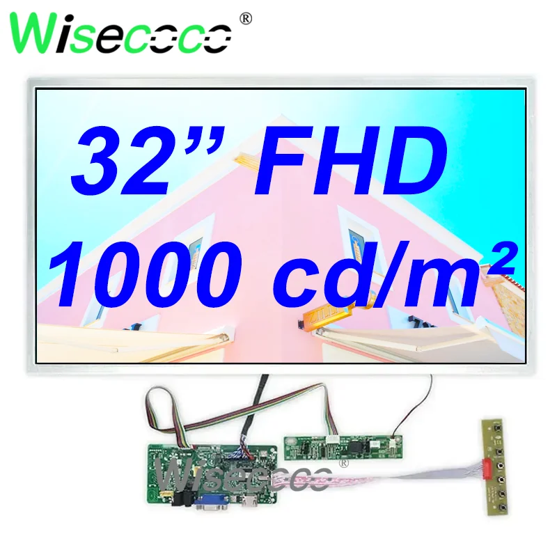 

Sunlight Readable Display 32 Inch FHD 1920x1080 1000 Nits High Brightness LCD Display Outdoor Project Displays