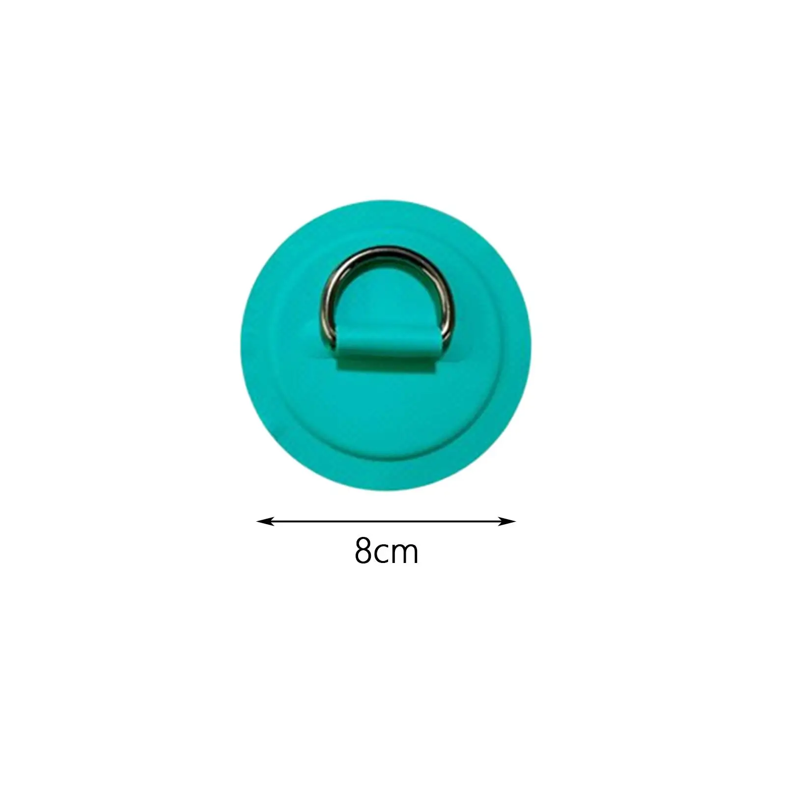 Nylon D Rings Patch 8cm Tie Down Pad Surfboard Deck Supplies for Inflatable Boat Kayak Paddle Board Use