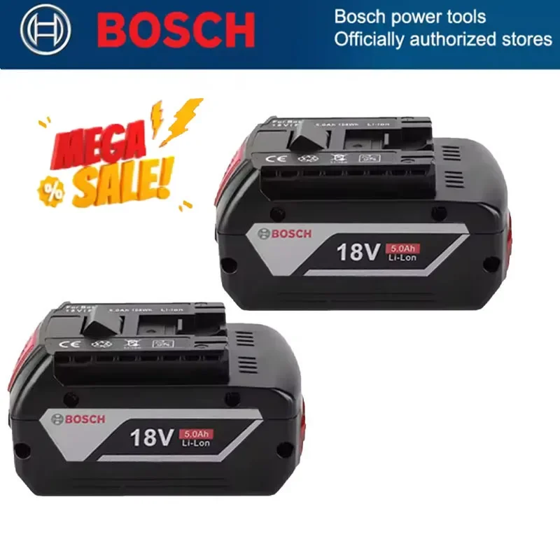 

100% Original 18V 5Ah/6Ah BOSCH 18650 Battery , Replacement for BOSCH BAT609 BAT609G BAT618 BAT618G Series of electric tools