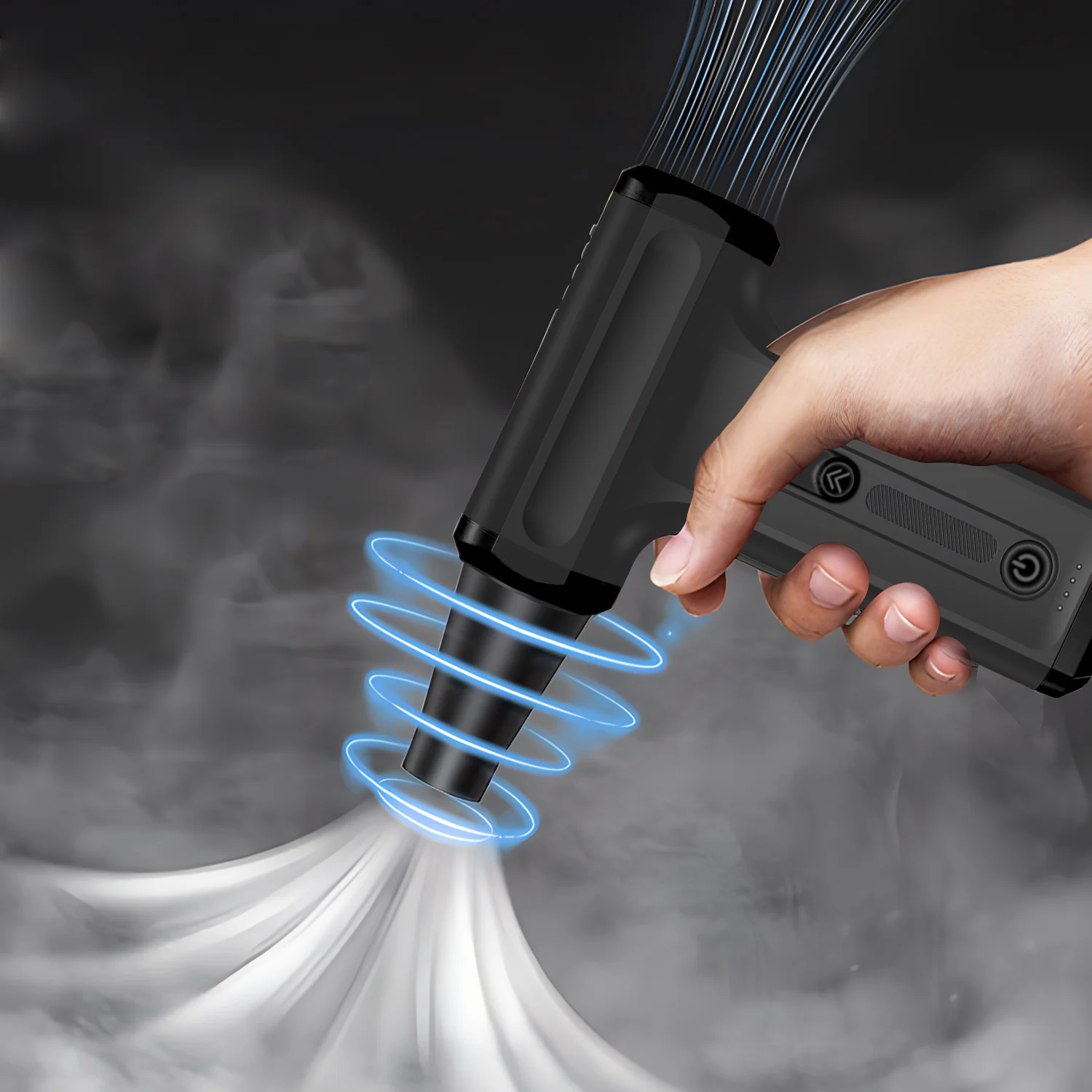 Protable Air Duster for Computer Cleaning 130000RPM Cordless Compressed Air Blower with LED Light for PC computers Keyboard Clea