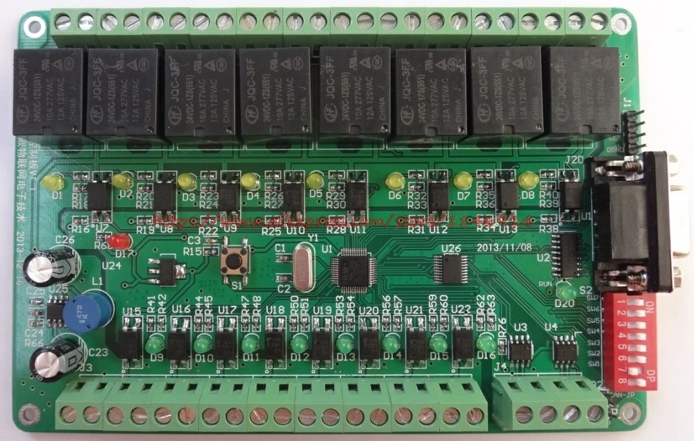 Relay / control board /8 input /8 output /RS485/RS232/CAN