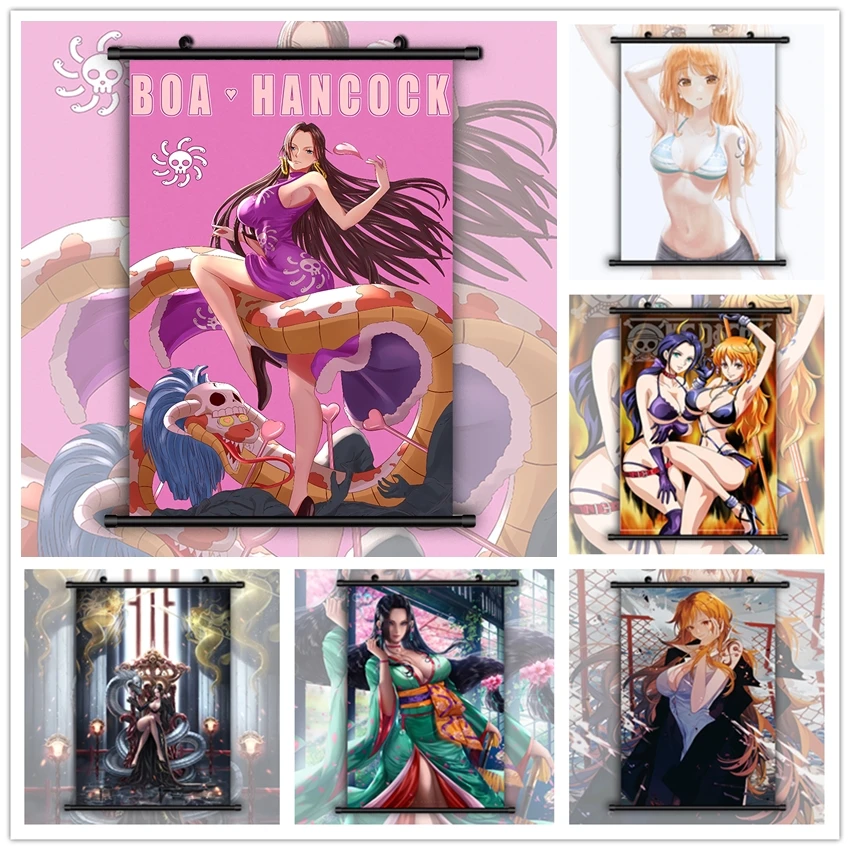 Wall Art Canvas Painting Living Home Decoration No Frame One Piec Nami Nico Robin Boa Hancock HD Print Posters Nordic Pictures