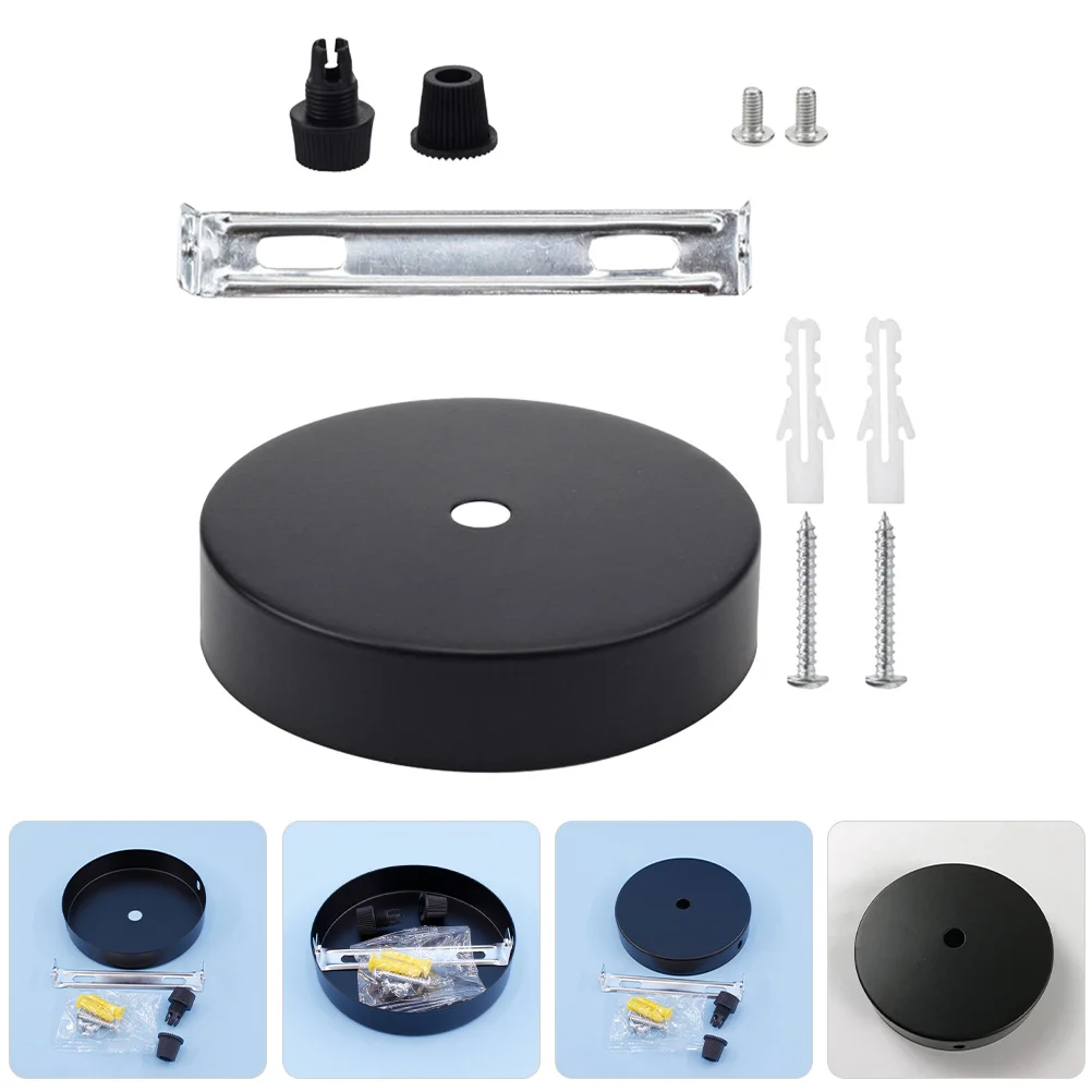 

1 Set Round Base Accessory Ceiling Hole Cover Plate For Diy Lighting Fixture Canopy Kit Pendant Light Mounting Parts Craft Tools
