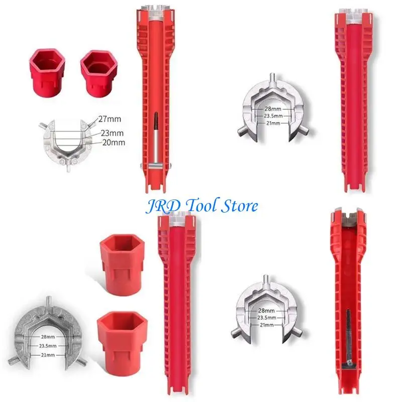 A2UD Multifunction Wrench for Supply Shut off Valves/Strainer Baskets/Supply Line Nut/Faucet Faucet Sink Installer