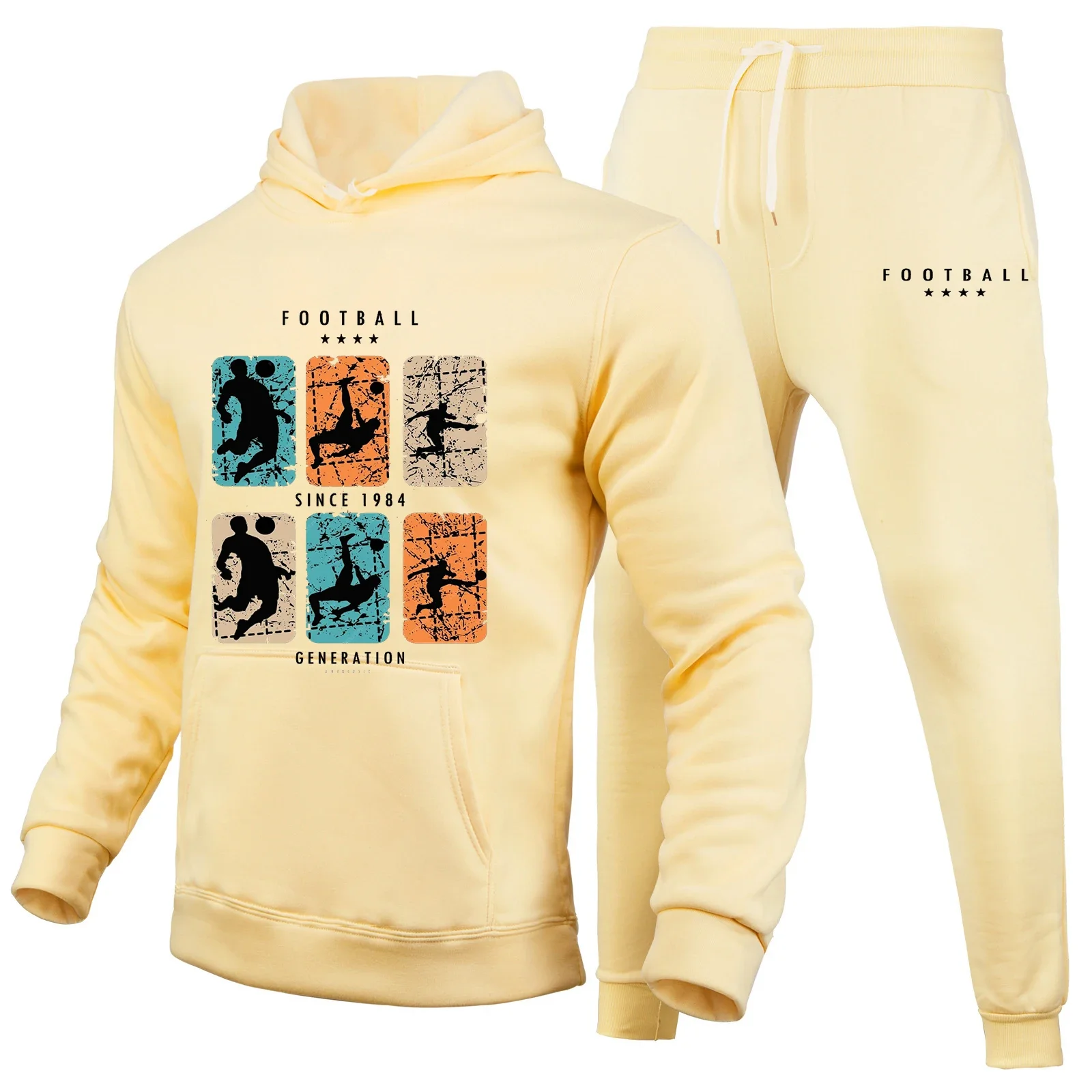 Men's sportswear 2-piece set, men's trendy sweaters, running sportswear, autumn sportswear