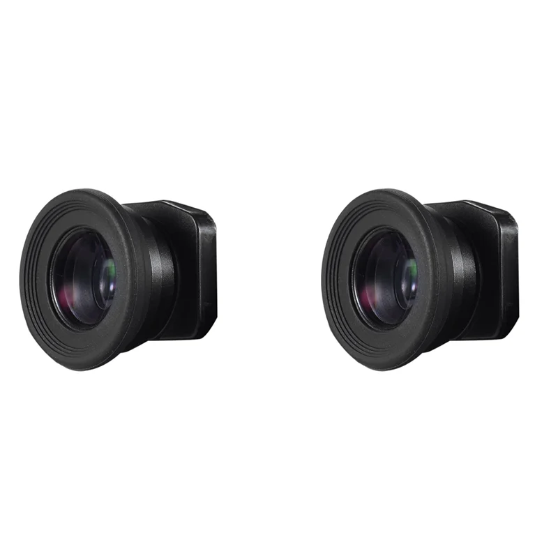 2Pcs 1.51X Fixed Focus Viewfinder Eyepiece Eyecup Magnifier For Canon Nikon Sony Pentax Olympus With 4 Eyepatch-ABJU