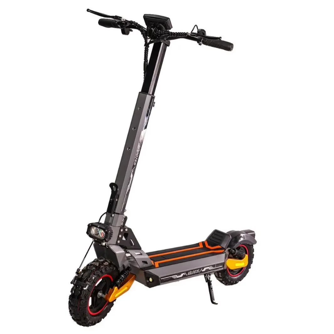

Electric Scooter Dual-Drive Off-Road Tires High-Power Foldable 150kg Capacity Lithium Battery 800W 35km Range Waterproof China