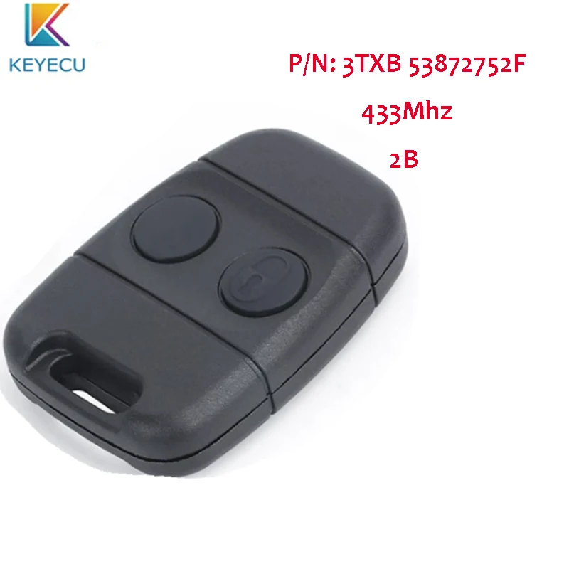 

KEYECU Smart Remote Car Key Fob for Land Rover Defender Discovery Freelander MG for NIssan 3TXB 53872752F 433Mhz 2B