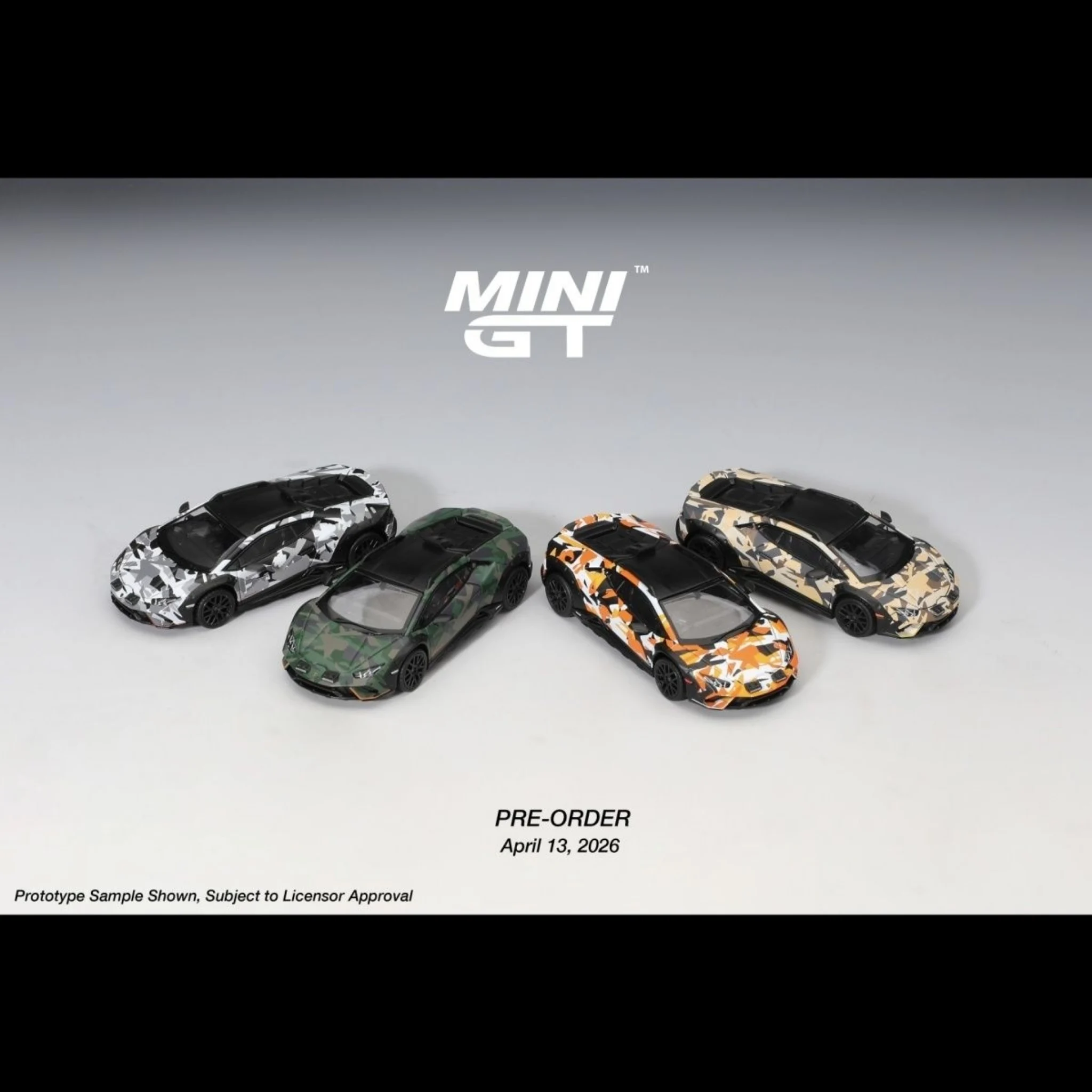 MINIGT 1:64 Lamborghini Huracán Sterrato All-Terrain Set MGTS0026 Die-cast Car Model