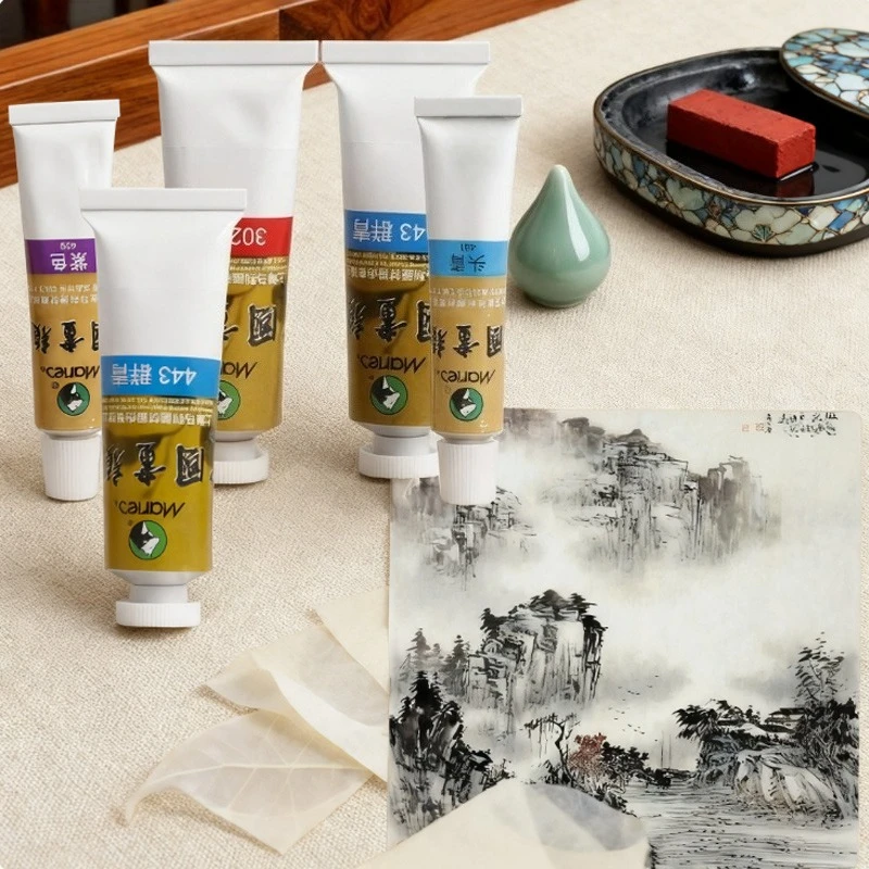 

12/32 мл пигментная паста для китайской живописи, нежные хорошие свойства диффузии для тщательной живописи, отручной живописи