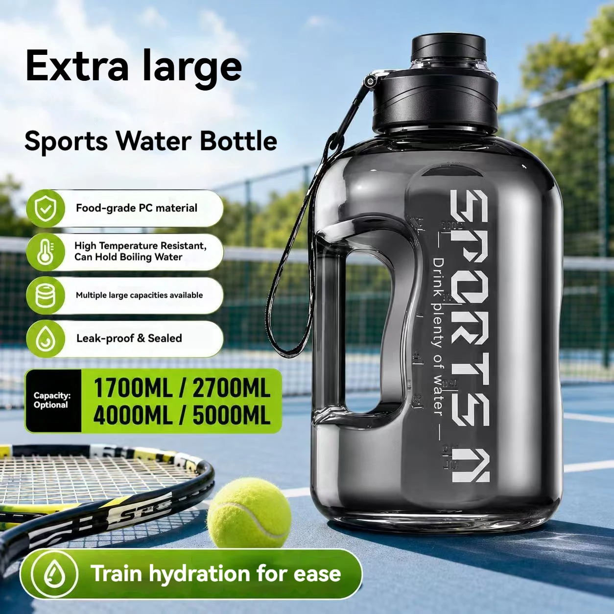 Camping Cooking Pot Large - Large Capacity Bicycle Water Bottle Sports