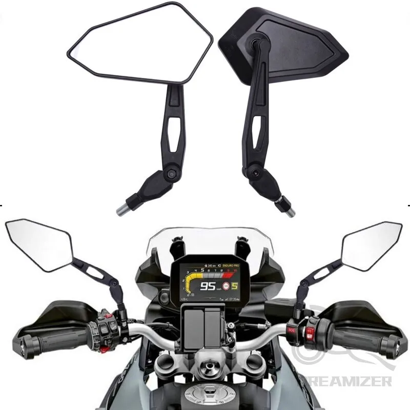 Universal 10mm Motorcycle Scooter Bike Rear View Side Mirror For Touring ATV For Most Of  Motorcycles
