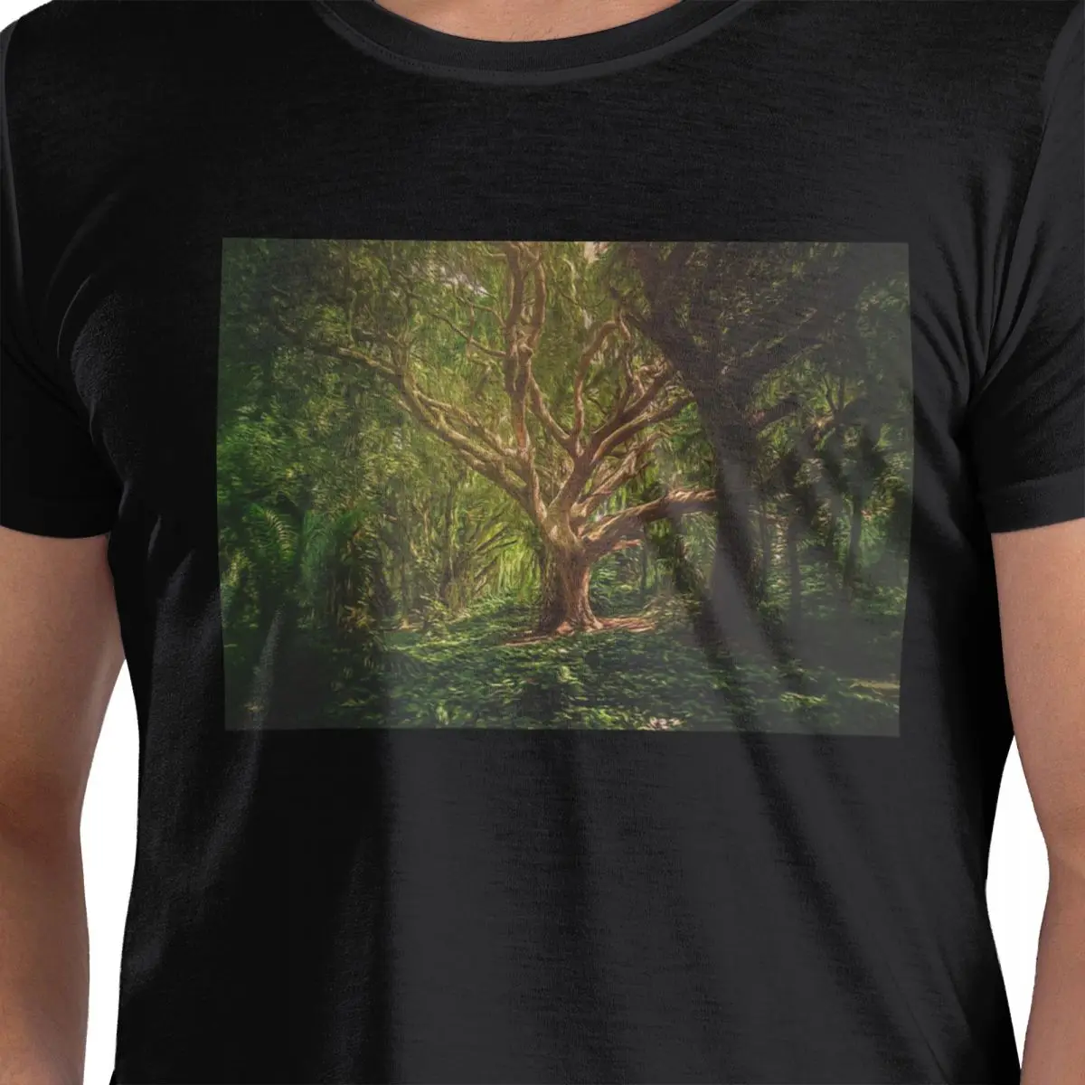 

Magic Green Tree 100% Cotton T-Shirt Men's Oversized T Shirts Men Crew Neck Short Sleeve S-6XL