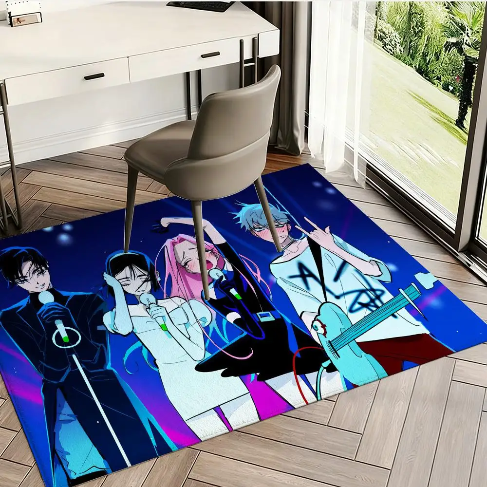 Anime A-Alien Stage Mizi Till Ivan Sua Floor Flannel Rugs Cozy Plush Soft Warm Winter Non Slip Living Room Home Indoor Use