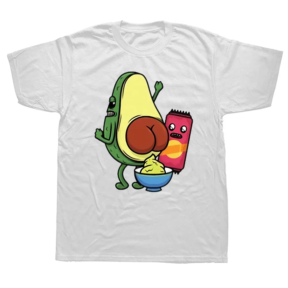 Pooping Manufacturing Avocado Vegan Lover Printed T Shirts Men Breathable Tees Summer Cotton Tshirt Hip Hop Loose T-Shirt