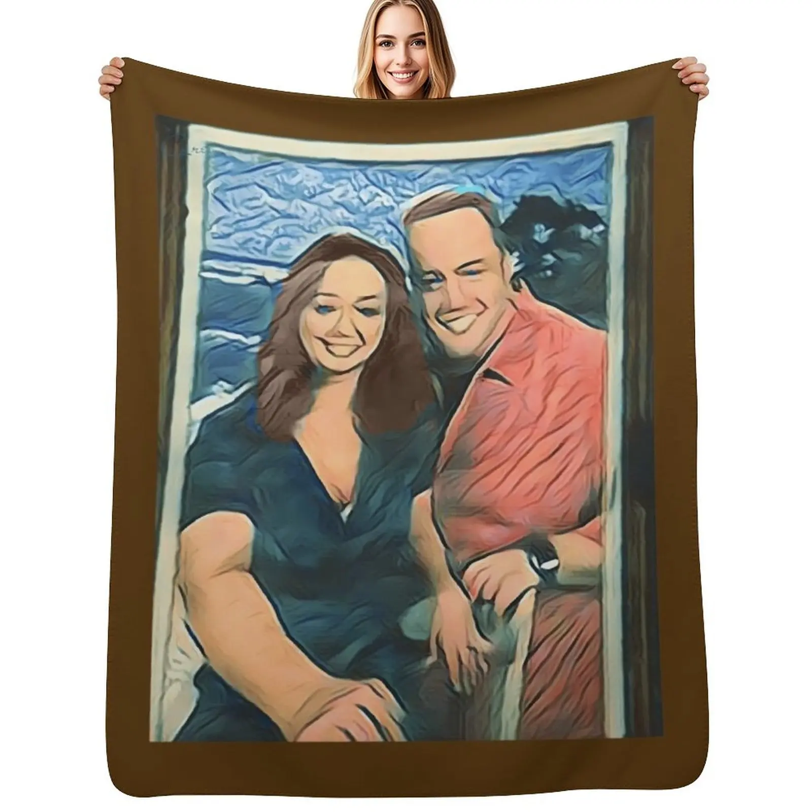 The Painting \t Throw Blanket Elegant Warm Throw Blanket for Hotel Home