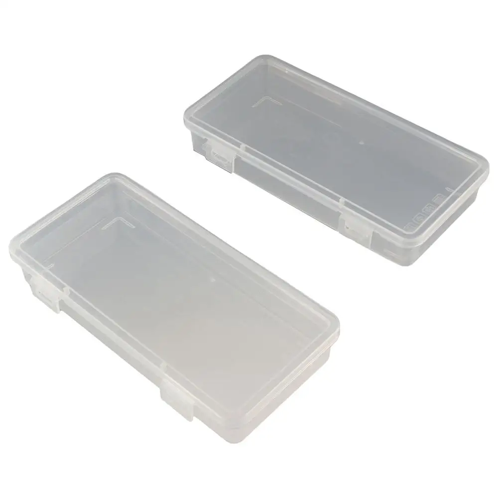 مقلمة ذات سعة كبيرة، صندوق تخزين مكتبي بلاستيكي قابل للتكديس، صندوق أدوات مكتبية بسيط وشفاف، أشتات