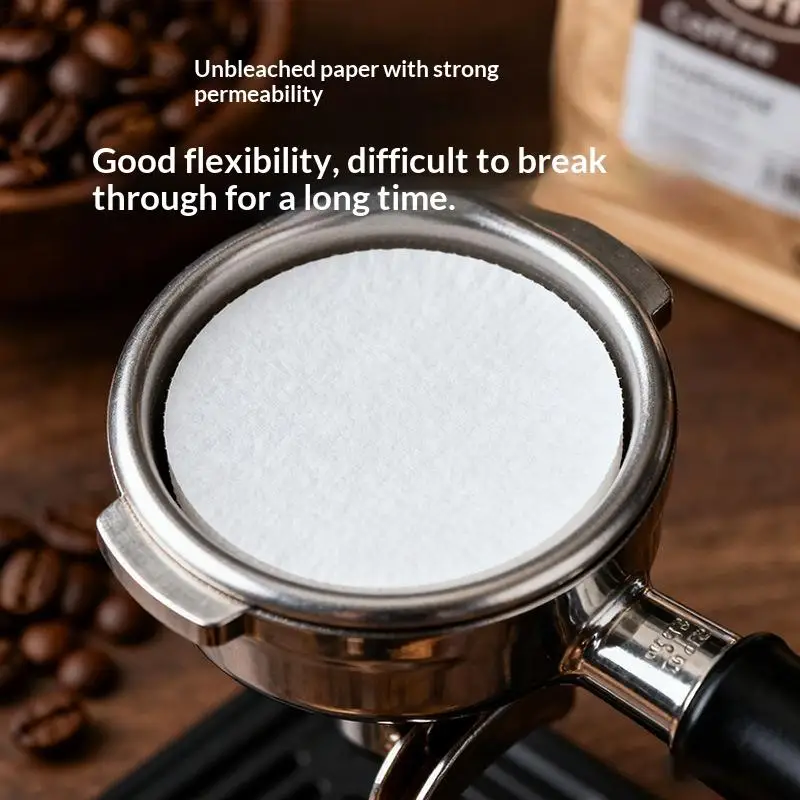 100Pcs Coffee Filter Paper Espresso Paper Filters 51mm 53mm 58mm Puck Screen For Italian Portafilter Machine Tools
