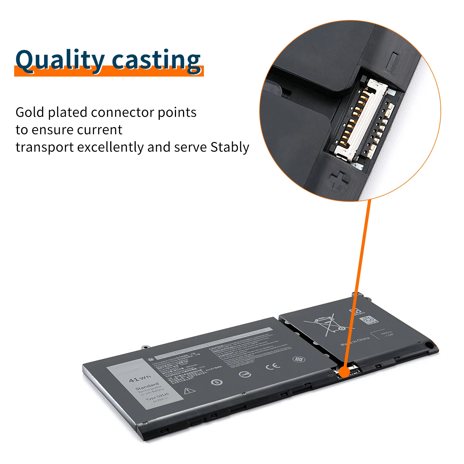 Nowa oryginalna bateria laptopa G91J0 11.25V 41Wh do 3320 szerokości geograficznej Dell 3420 3520 inspiracją 5310 5410 5415 5418