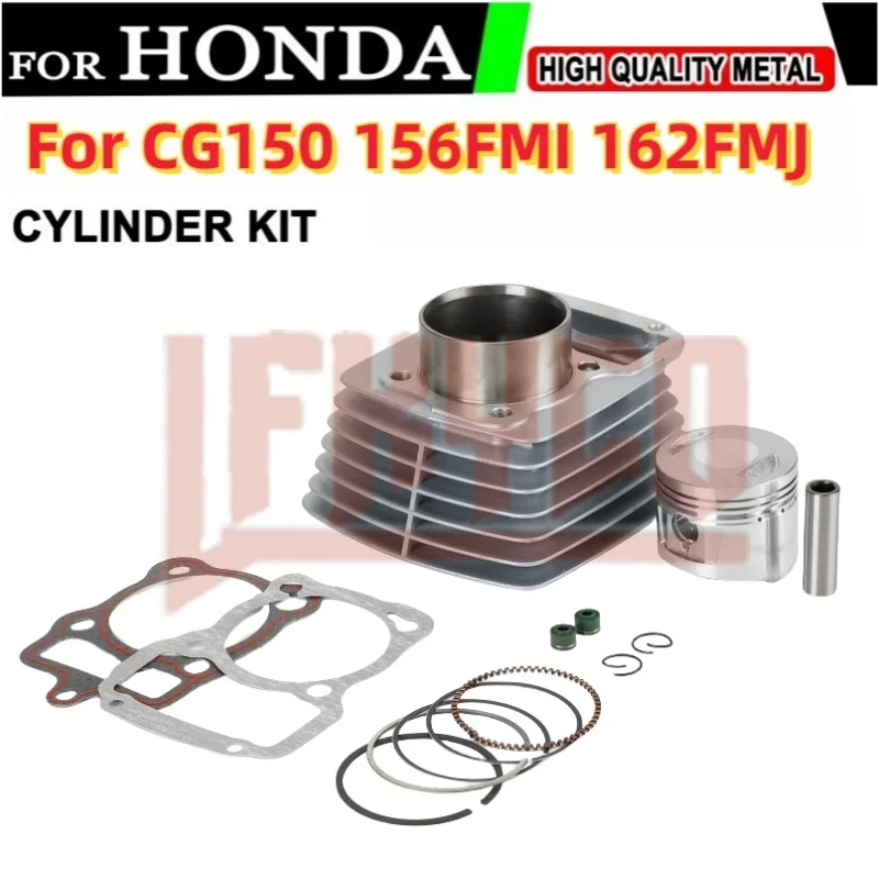 Motorcycle 62mm Engine Parts Cylinder Kit 150CC Big Bore Motor for Honda ZongShen CG125 CG150 GY150 156FMI 162FMJ ATV Motoblock