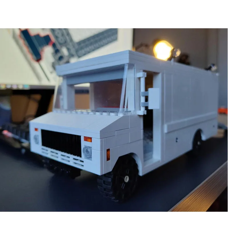 MOC-113860 City, Nuevo Camión de Transporte de Carga con Contenedor, Bloques de Construcción, Modelo de 533 Piezas, Regalo de Cumpleaños para Niños