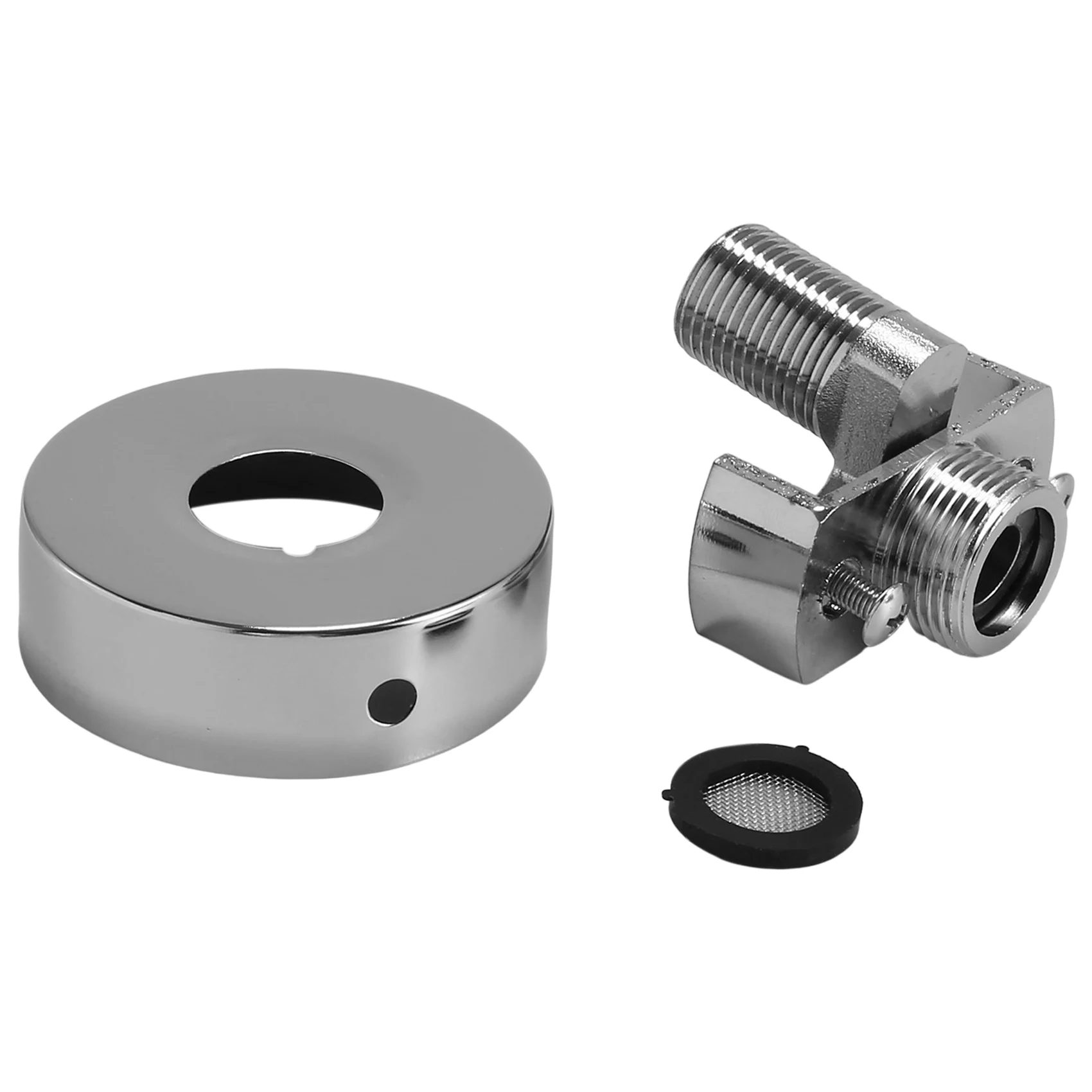 A008 Adjusting the Angle of Intake Pipe Copper Shower Head Angled Curved Foot Eccentric Screw Corner Faucet Accessor B