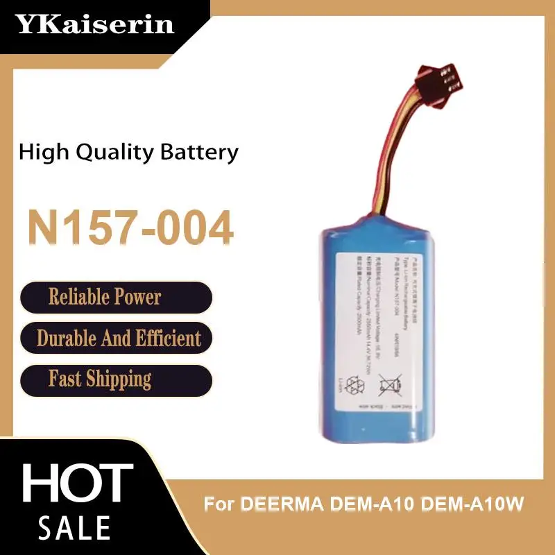 Long Lasting Sweeping Robot Battery N157-004 Robust For Deerma Dem-A10 Dem-A10W 2550mAh