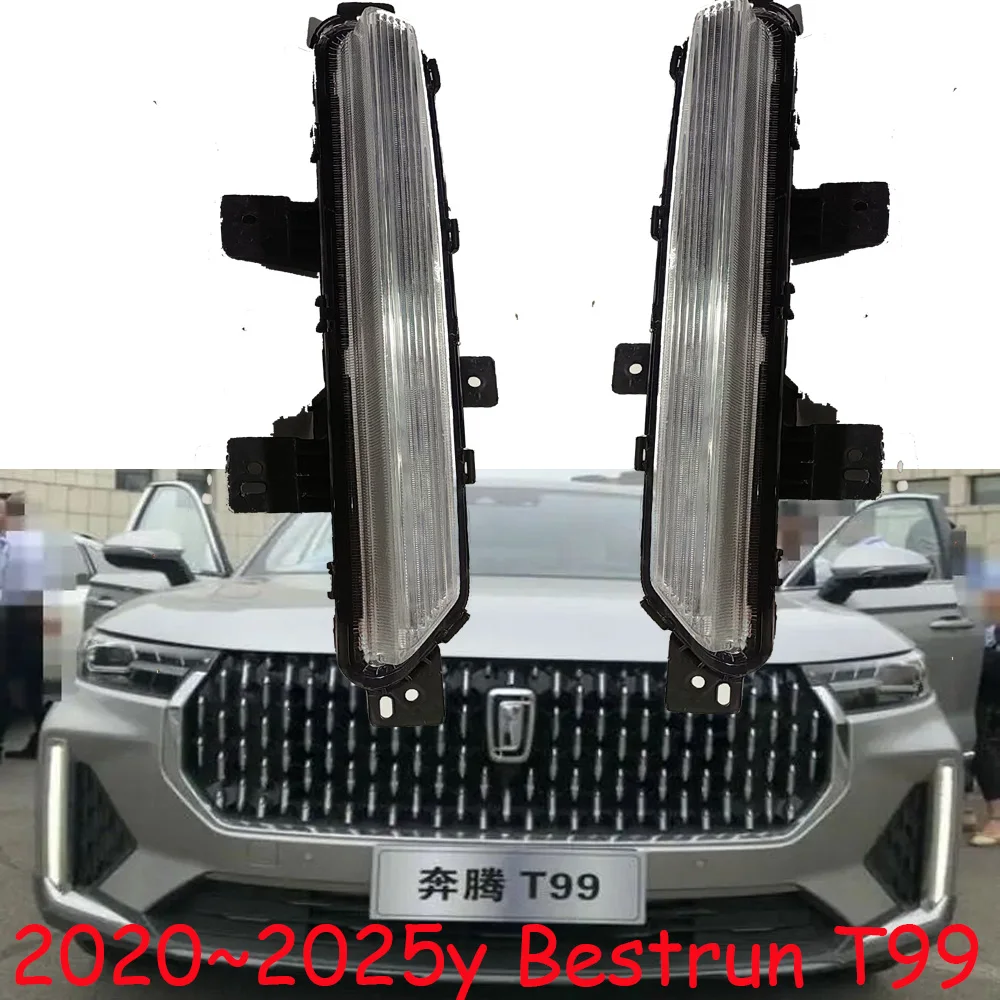 

1pcs car accessories bumper head light for Volkswagen besturn T99 headlight 2020~2025y LED fog headlamp Reflector daytime light