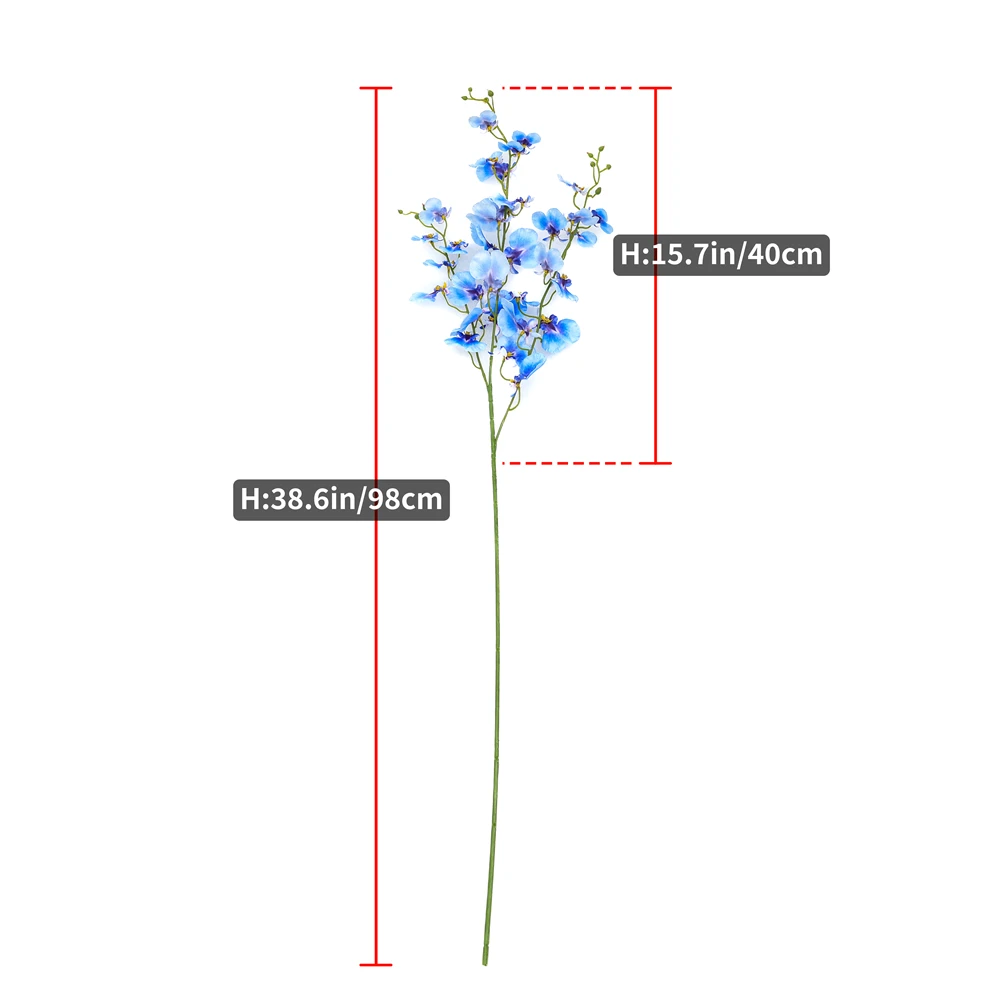 5/10pcs/lot Single Branch Artificial Dancing Orchid Christmas Decoration Home Vases Living Room Decor 5colors Flores L98cm