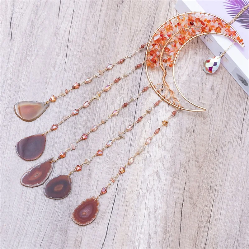 MAKE-1 Uds. Atrapasueños de 7 Chakras, tapices de pared de Color, decoración de atrapasueños para habitación y jardín