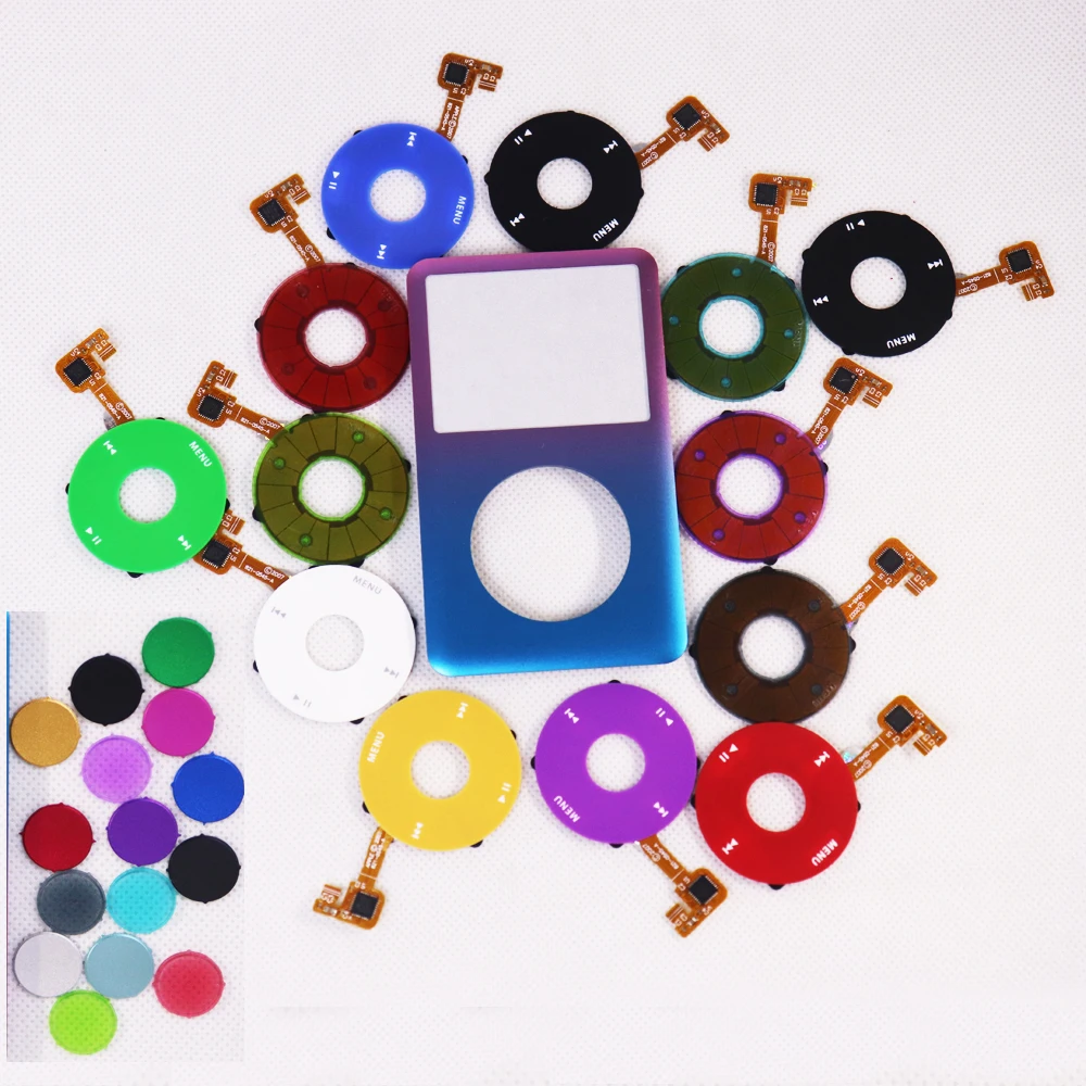 

Фиолетово-синий корпус передней лицевой панели, металлический корпус, центральная кнопка Click Wheel для iPod Classic 6,5, 6,5, 7,5, поколения, 80 г, 120 г, 160 ГБ