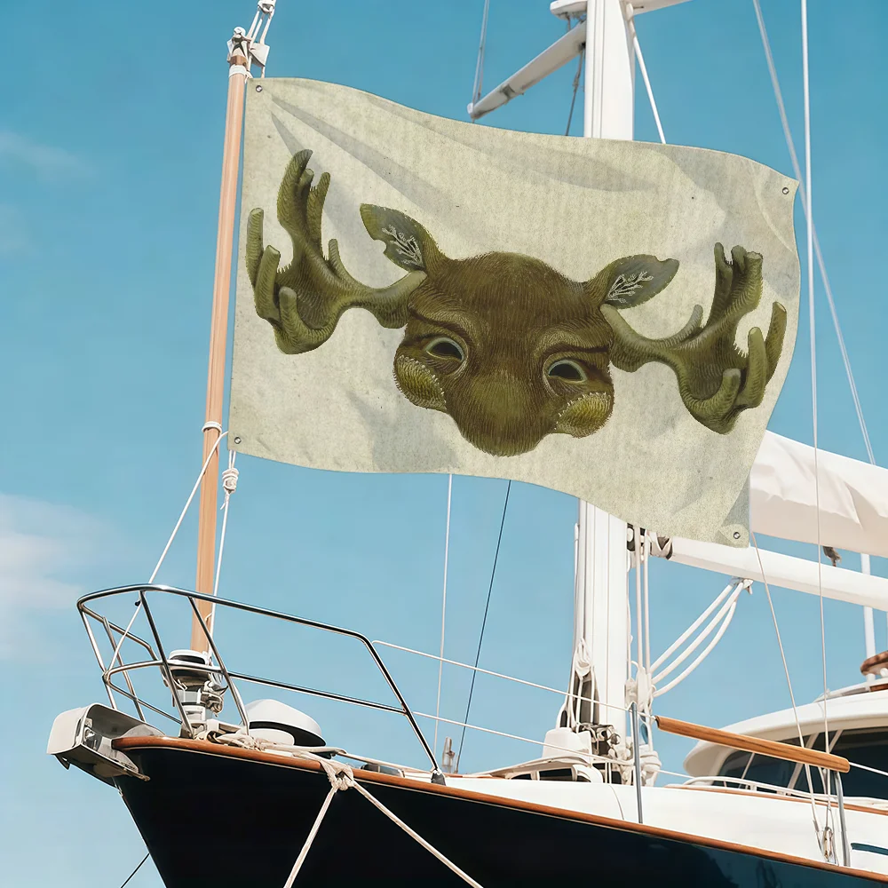 Yaelokre Douse Scalded Tongue Flag Art Sci Fi Room Home Decor Wall Mount Home Decor Banner