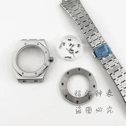 42MM NH34 NH35 NH36 NH38 NH70 NH72 Sapphire Glass Watch Case  Stainless Steel Bracelet ETA2824 PT5000 Case Modified Parts