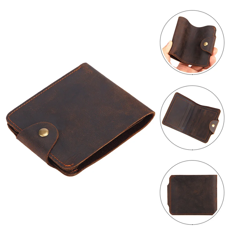 الرجال المحفظة سستة زر تصميم دائم خمر بطاقة الأعمال النقدية محفظة نسائية للعملات المعدنية متعددة الوظائف الرجال حامل بطاقات الائتمان