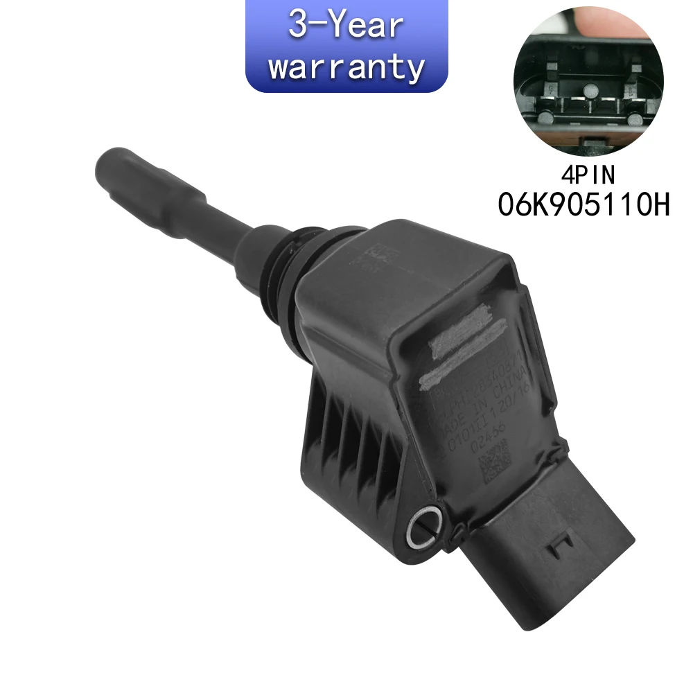 

Комплект из 4 катушек зажигания для VW Passat, Lamando, Teramont, Golf, Magotan, Audi Q3, Q5, Q5L, A4L, A6L, Skoda Kodiaq 06K905110H