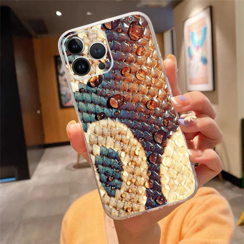

Phone Case For iphone 17 Pro Max Air 17 16 15 14 13 Pro Max 15Plus 15 16 Pro Snake