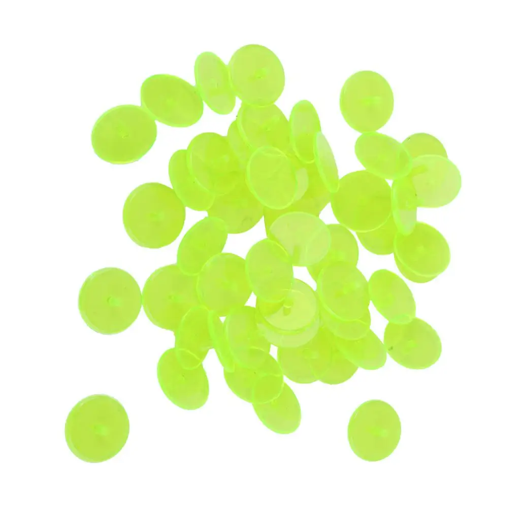 Golf Ball Marker Plastic Yellow Round Transparent Ball Marker for Golf Tools and Golf Equipment
