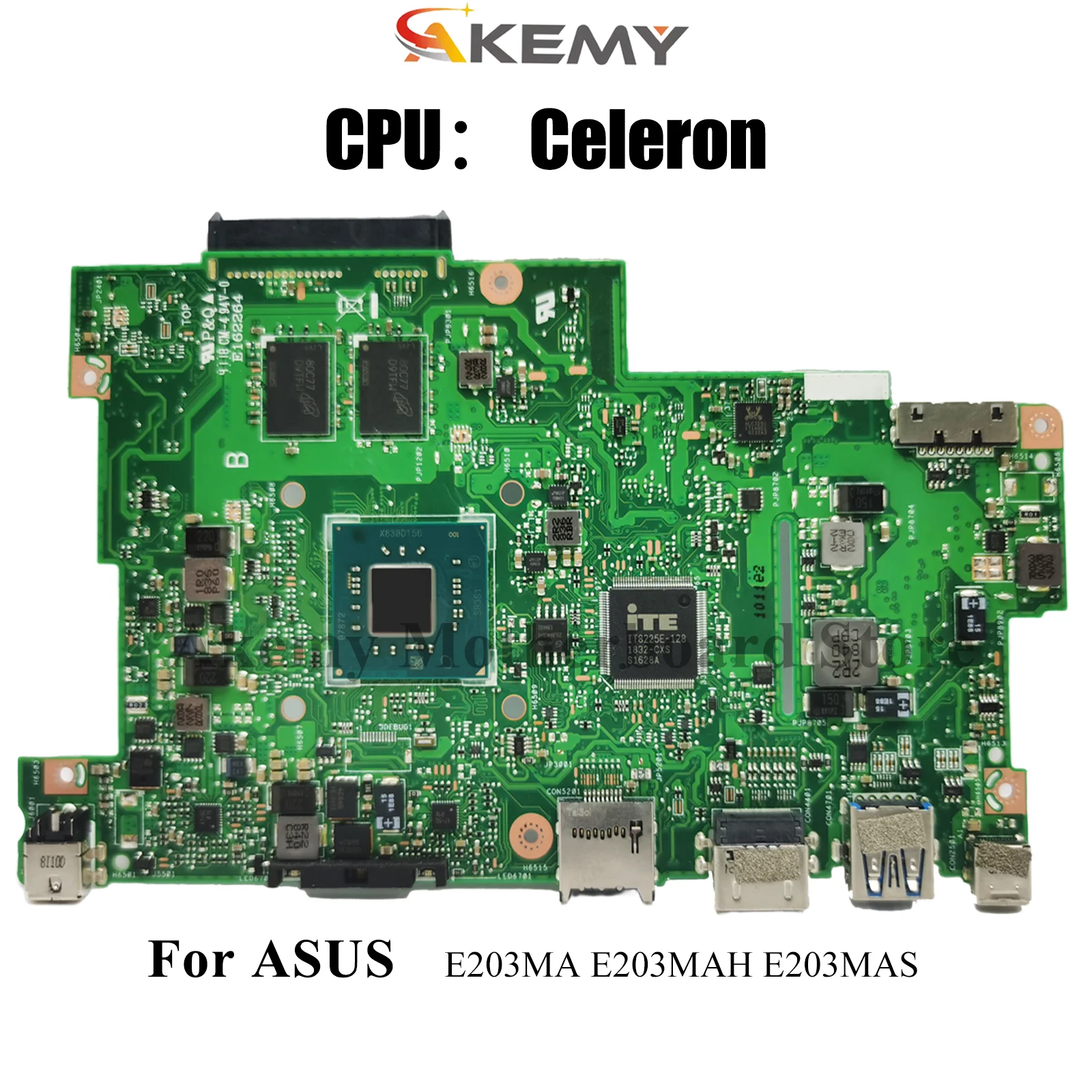 

E203MA Материнская плата для ноутбука ASUS EeeBook E203MAS E203MA L203MA E203M E203MAH L203MAH Материнская плата с процессором Celeron 100% тест в порядке