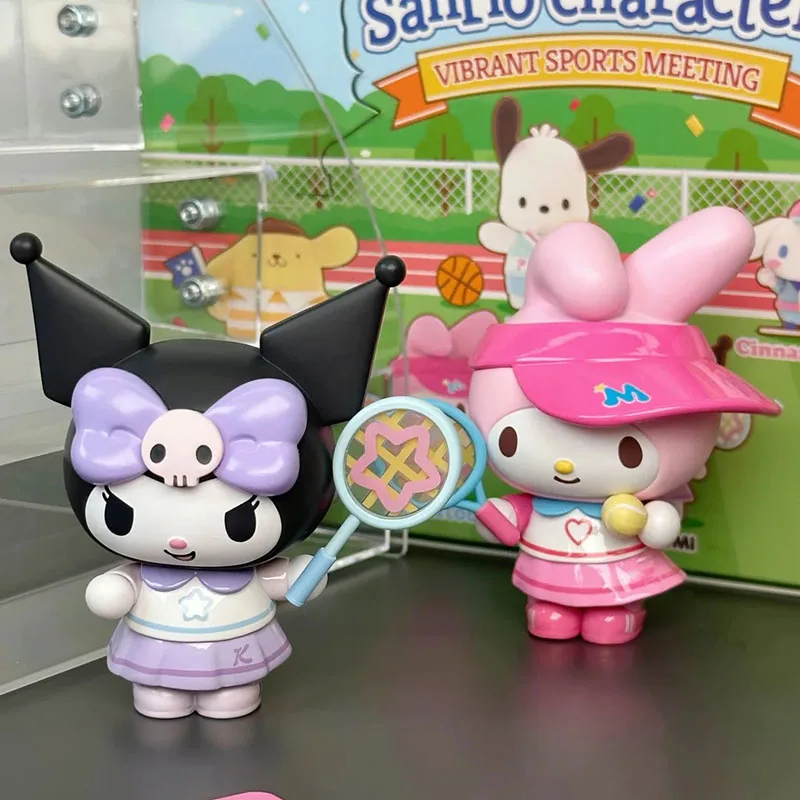 

Персонажи Sanrio, модная слепая коробка, яркая спортивная серия для встреч, аниме-кукла, модель Gk, орнамент, игрушка для детей, подарок на день рождения