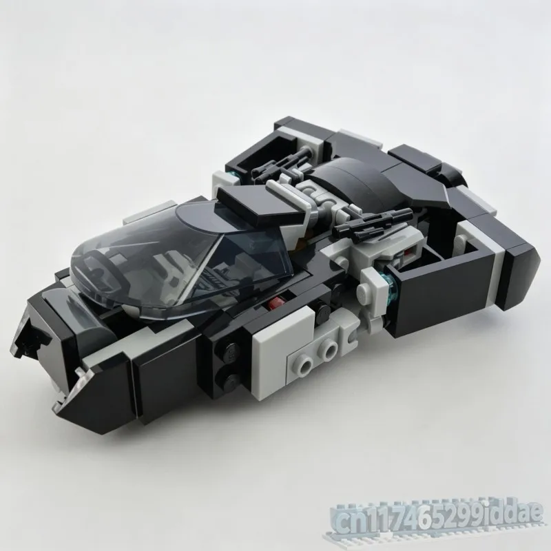 101PCS Sci-Fi Battle Cruiser Warship Model Building Blocks MOC Creative Space Vehicle DIY Assembly Educational Toy Display Gift