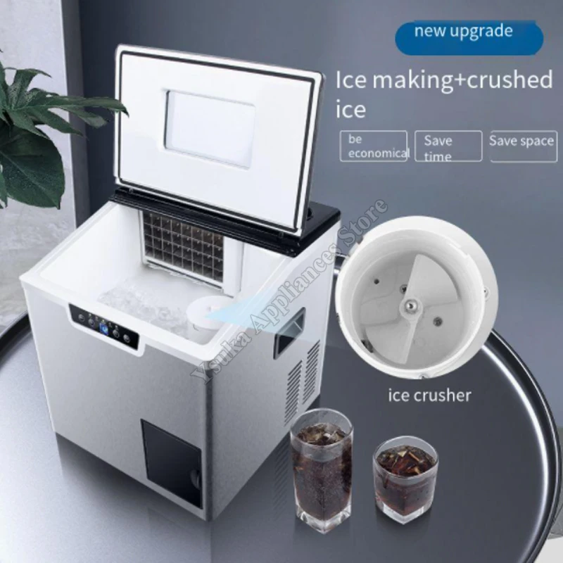 Ice Makers Use 30 To 40 Kilograms Of Small Cube Ice To Make Ice And Break Ice In One Machine