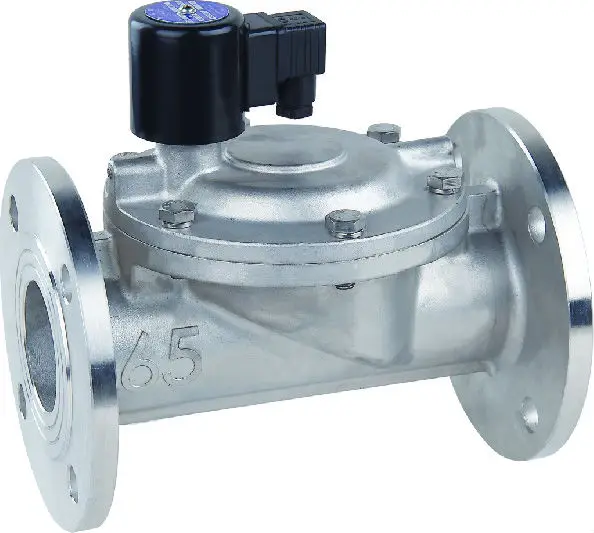 DFD-JF شفة صمام الملف اللولبي للمياه DN25mm ~ 100mm شفة مع الفولاذ المقاوم للصدأ