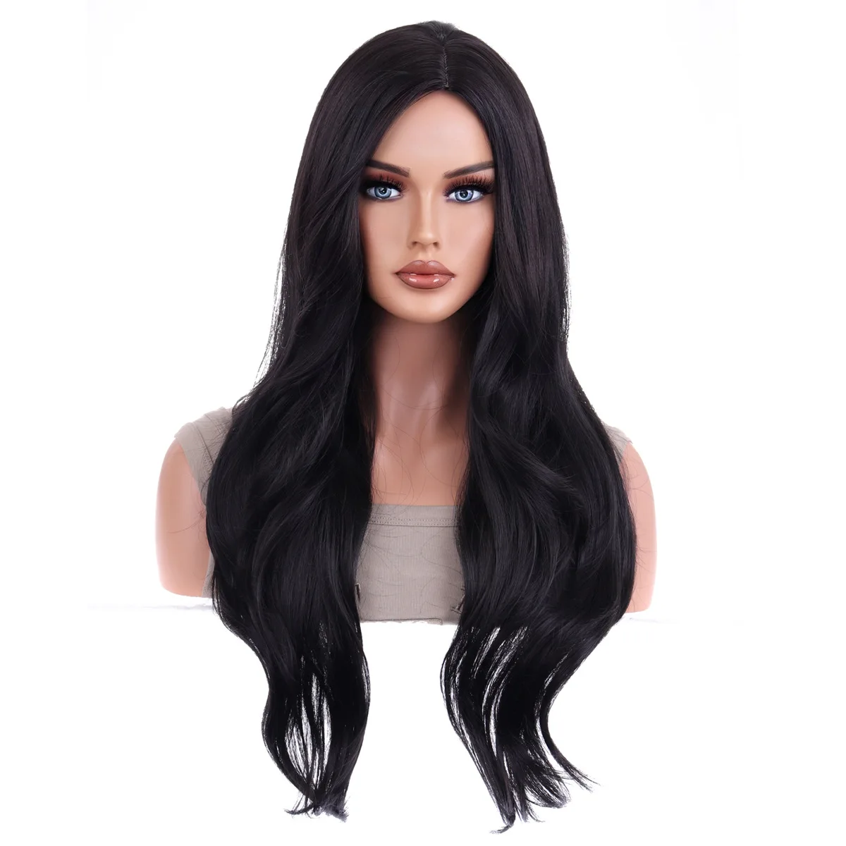 

African wig women medium long curly hair European and American fashion chemical fiber hair big wave long hair