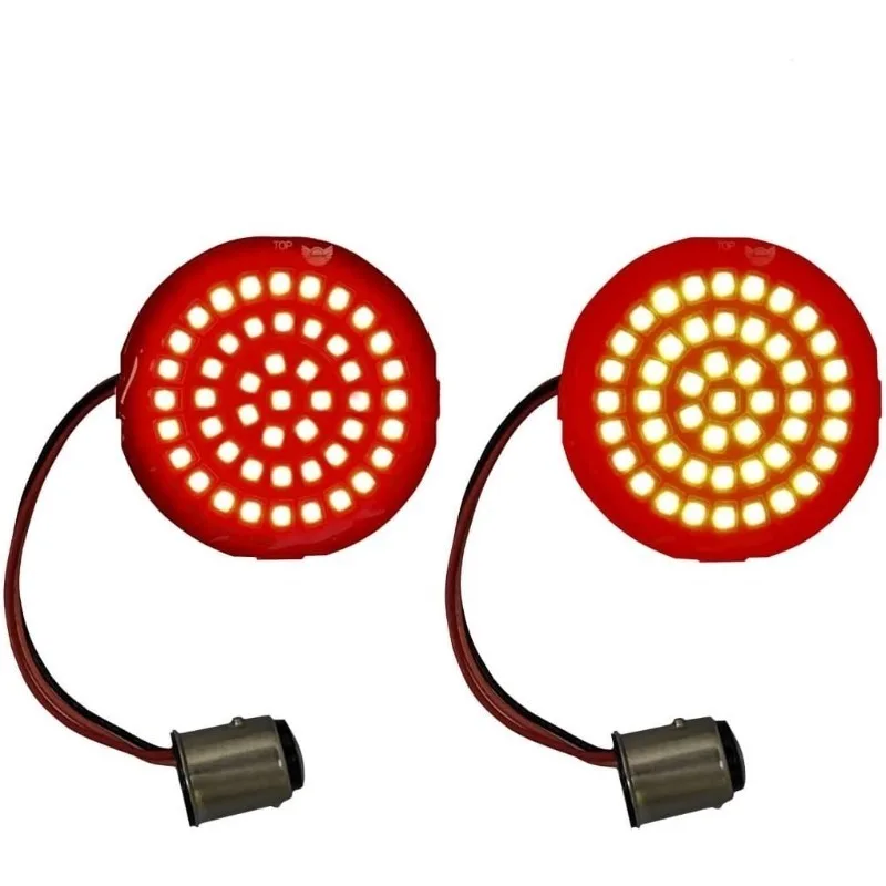 

Genesis 4 Solid Red 1157 LED Bullet Style Motorcycle Turn Signals for H-D