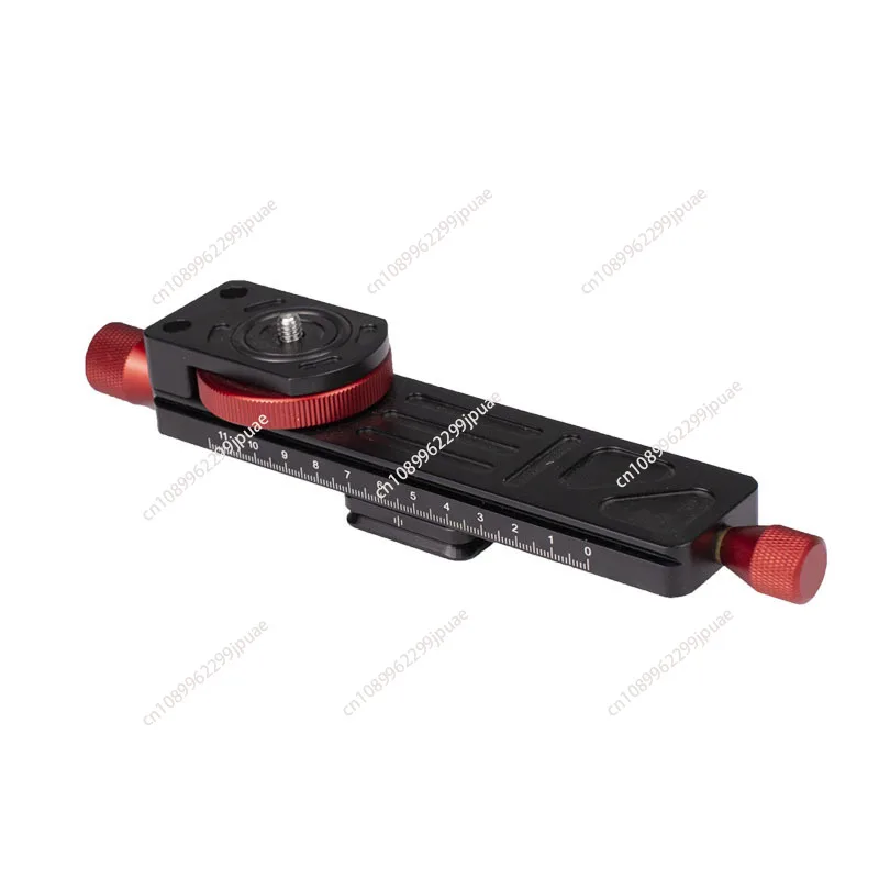 Manual Stacked Photography Slide Micrometer Head Micro Guide Macro Focusing Rail Slider Tripod Rail Quick-Release Plate