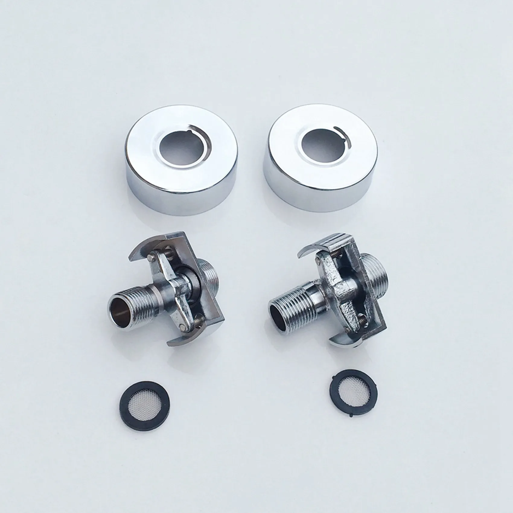 AB47-3X Adjusting The Angle Of Intake Pipe Copper Shower Head Angled Curved Foot Eccentric Screw Corner Faucet Accessor A