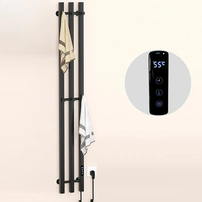 Bathroom Towel Dryer Electric Towel Rack Radiator Built-In Timer Bathroom Heated Towel Rack Suitable For Drying