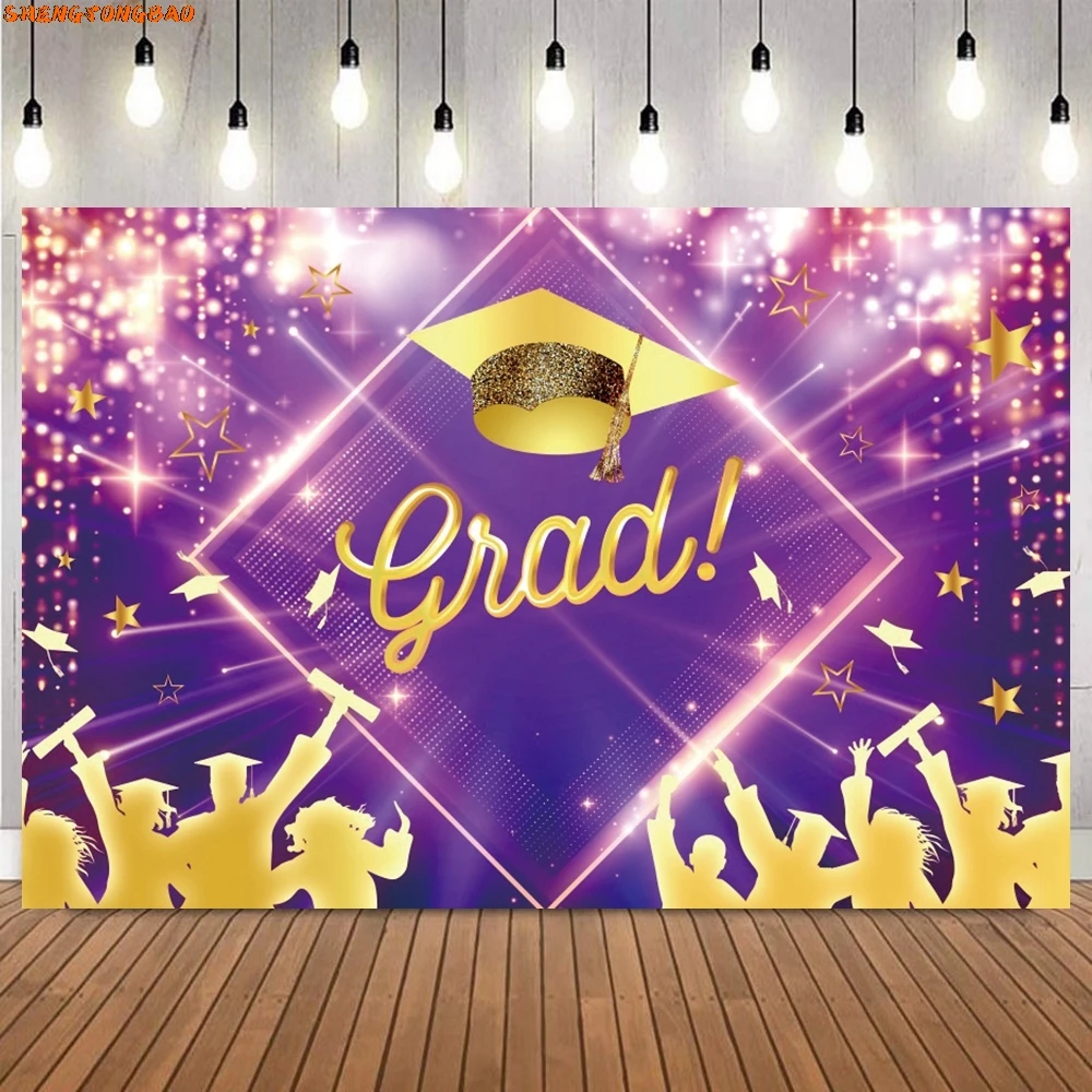 Class of Graduation Prom Congratulations to Graduates Photo Backdrop Props Congrats Grad Graduation Party Background Banner