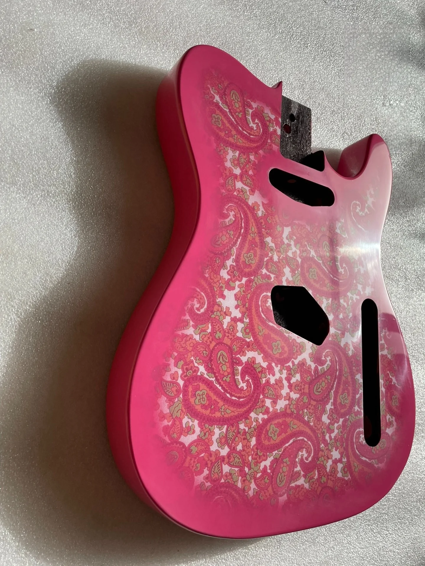 Amoeba Tele electric guitar body, peach blossom wood, interface 5.7cm